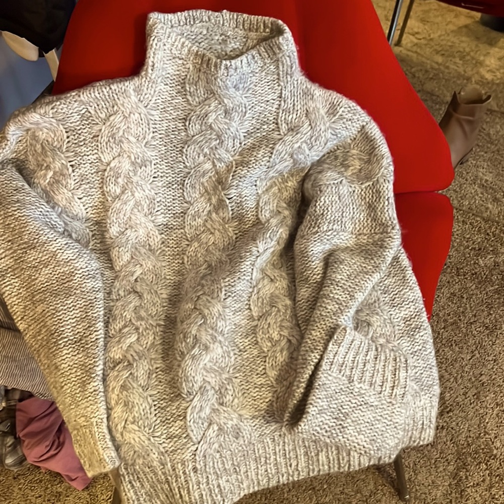 Warm bulky sweater